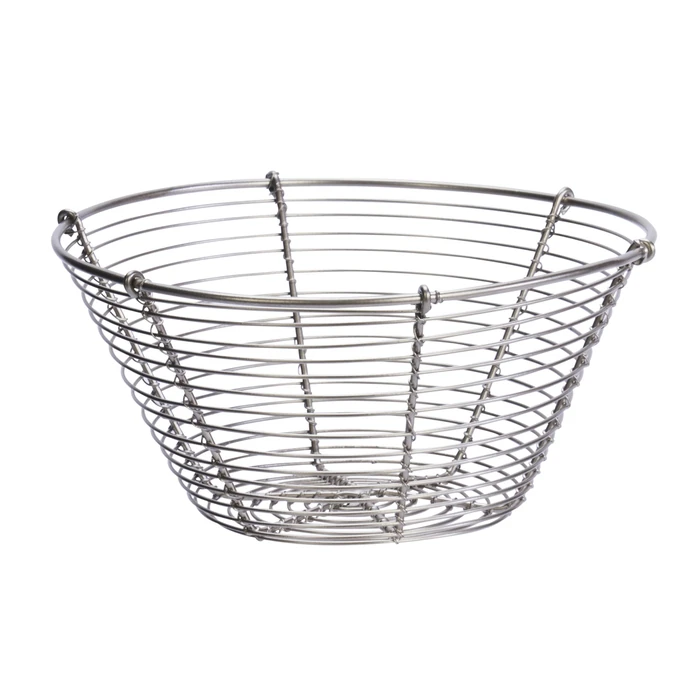 MADAM STOLTZ / Drátěný košík Steel Ø 19,5 cm
