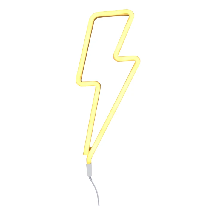 A Little Lovely Company / Neonové LED světlo Lightning bolt Yellow