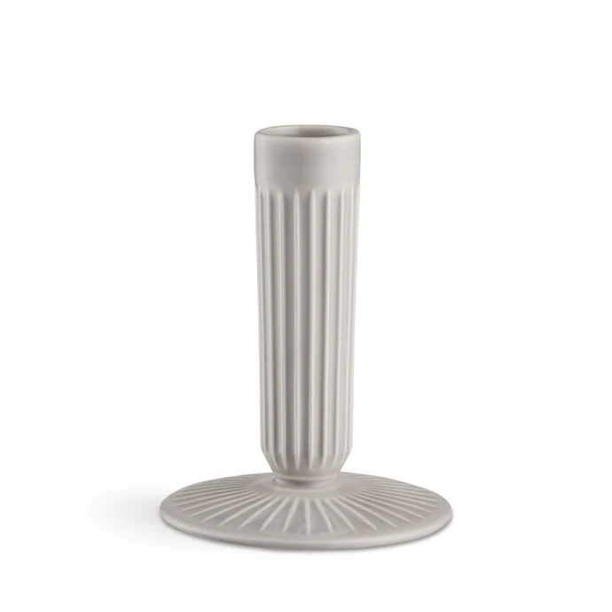 KÄHLER / Porcelánový svícen Hammershøi Light Grey 12,5 cm