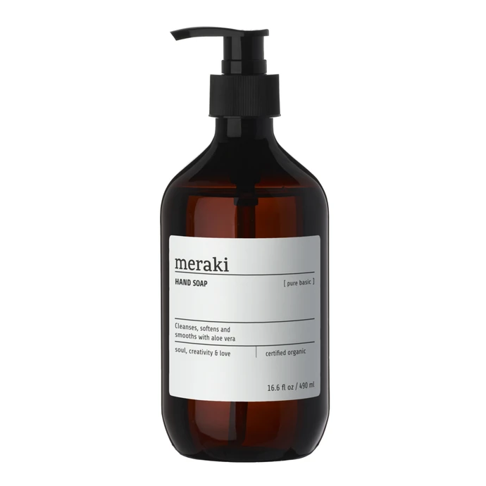 meraki / Neparfemované tekuté mýdlo na ruce Pure Basic 490 ml