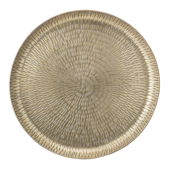 Bloomingville / Kovová tácka Aluminum Brass Ø 32cm