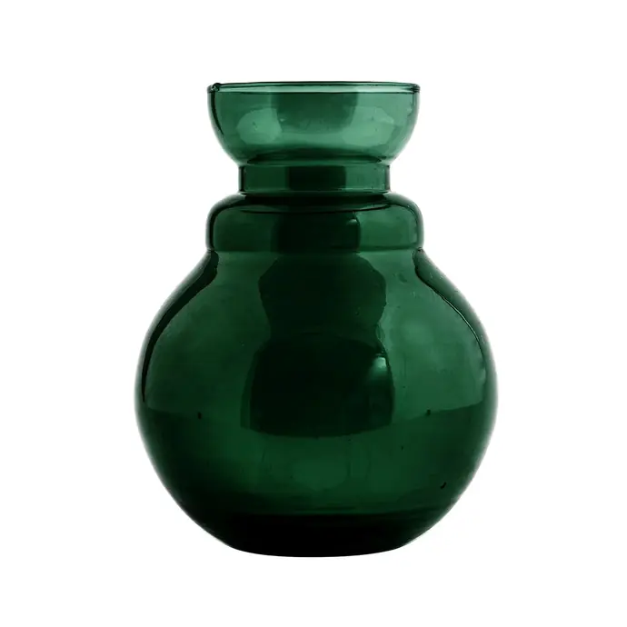 House Doctor / Sklenená váza More Green