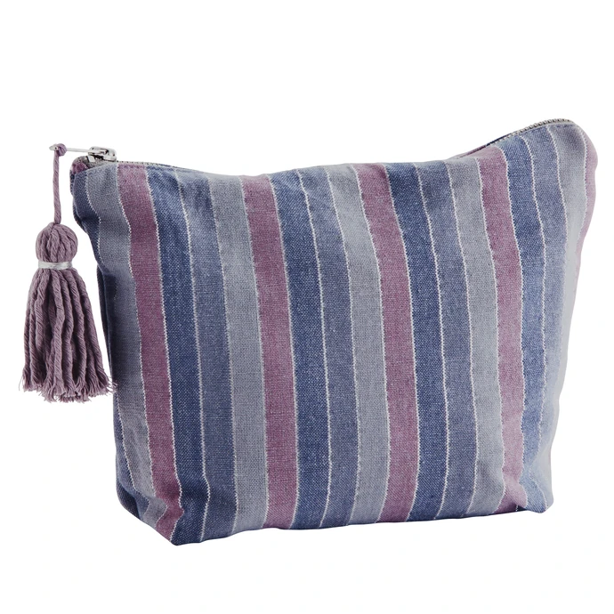 MADAM STOLTZ / Kozmetická taška Striped Lavender