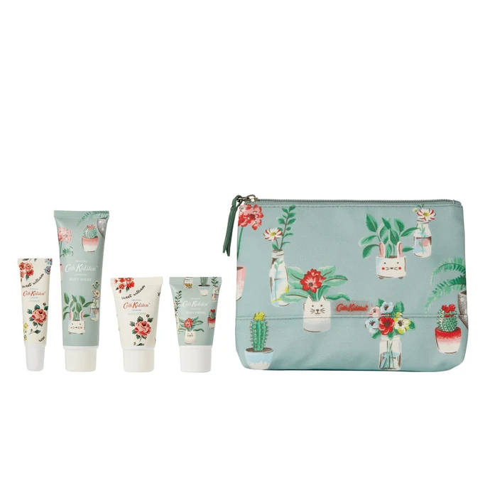 Cath Kidston / Sada telovej kozmetiky + taštička Plants Pots