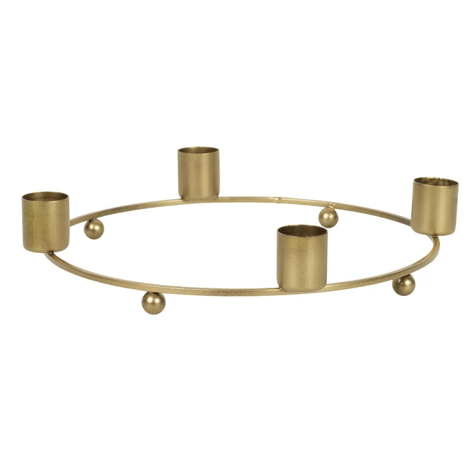 Ib Laursen / Adventný svietnik Gold 20cm