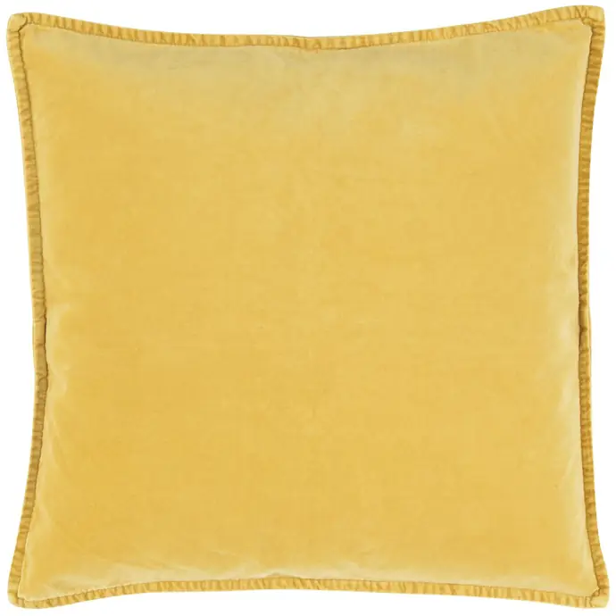 IB LAURSEN / Sametový povlak na polštář Lemon Drop 52×52 cm