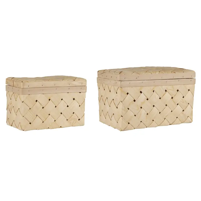 Ib Laursen / Košík s vekom Chip Wood Oblong
