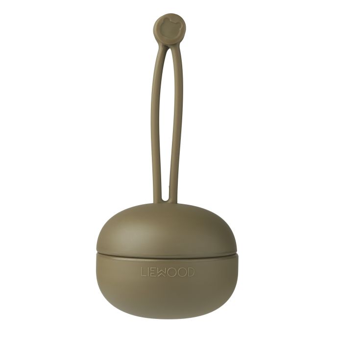 LIEWOOD / Silikónový obal na cumlík Philip Khaki