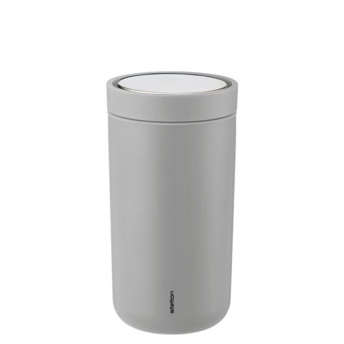 Stelton / Nerezový termohrnek To Go Click Light Grey 200 ml
