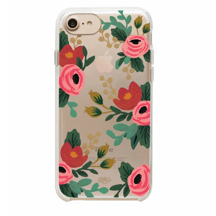 Rifle Paper Co. / Kryt na iPhone 6/6s/7/8 Clear Rosa