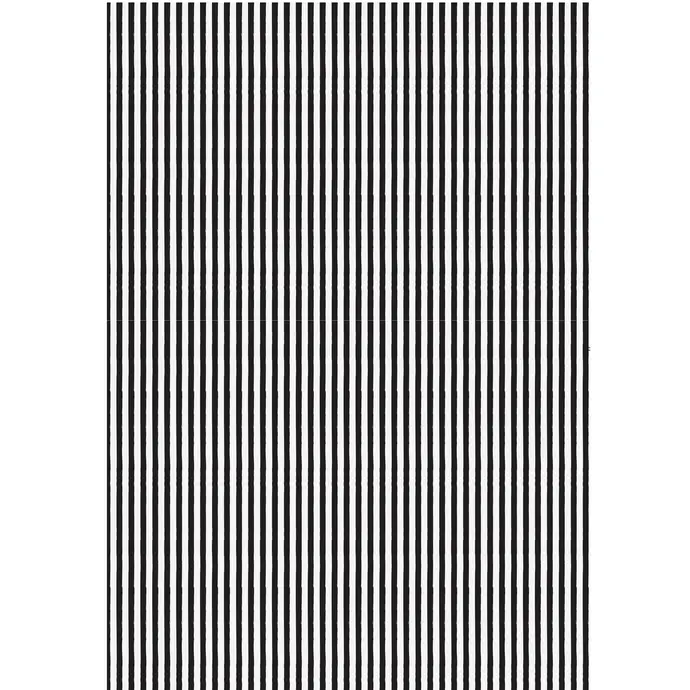 Ib Laursen / Balicí papír Black Stripes White 10 m