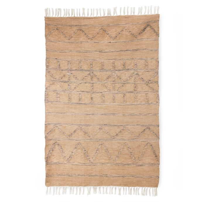 HK living / Vnitřní/venkovní ručně tkaný koberec Natural 120x180 cm