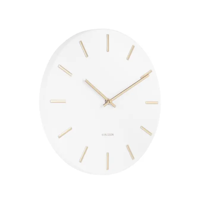 Karlsson / Nástenné hodiny Charm White 30 cm