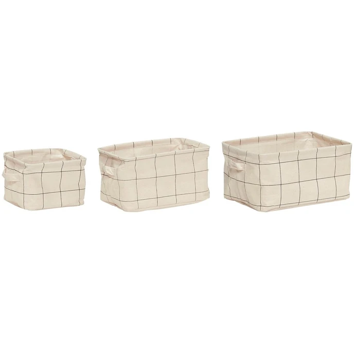 Hübsch / Úložné košíky Squares - set 3ks