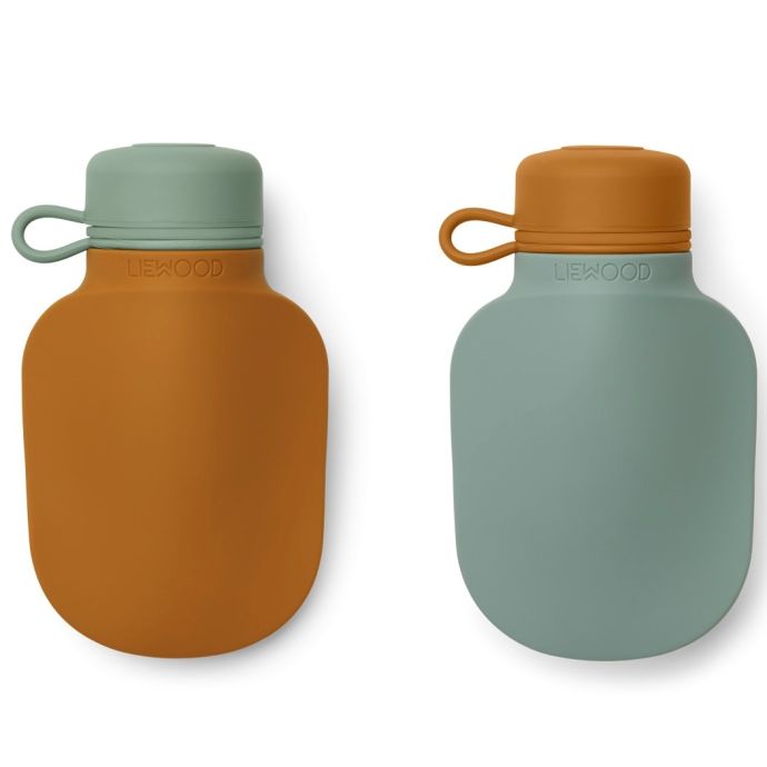 LIEWOOD / Dětská lahev na smoothie Silvia Mustard/Peppermint