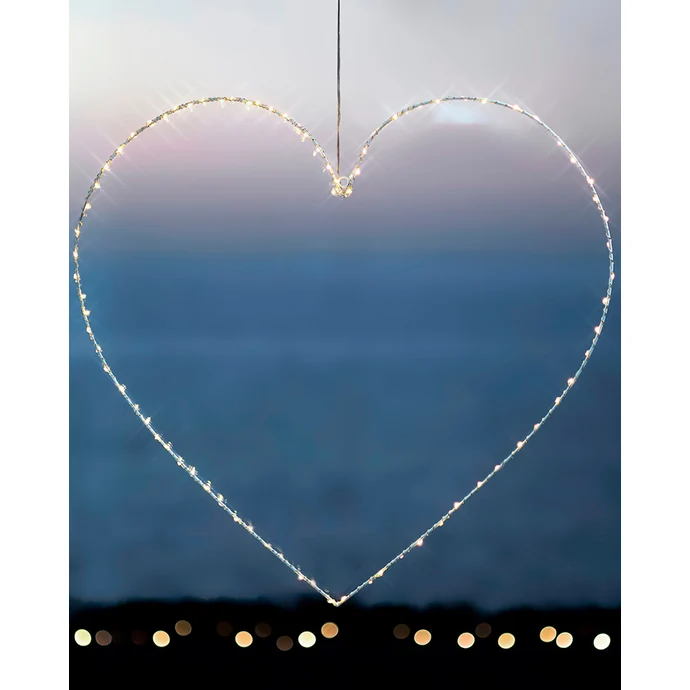 Sirius Home / Svítící LED srdce Liva White 70 cm