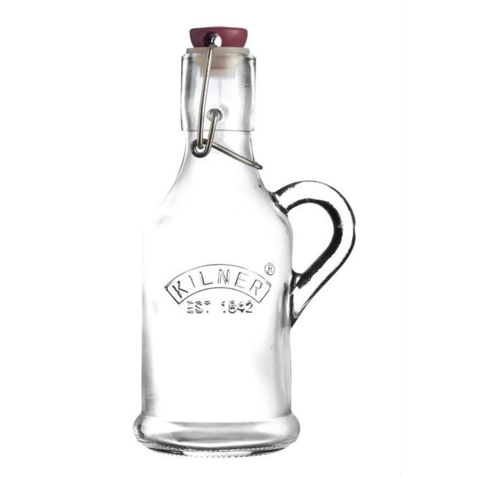 KILNER / Sklenená fľaštička s klipsom a uchom 200ml