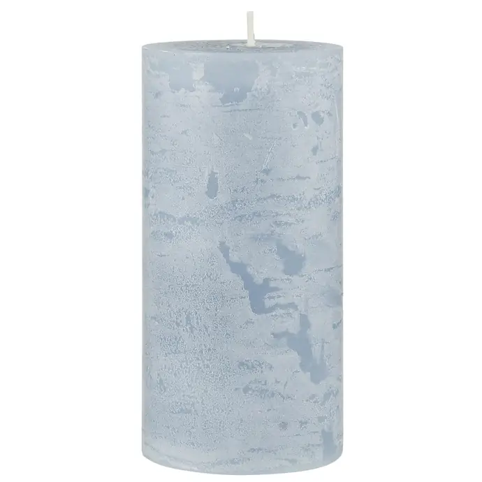 Ib Laursen / Svíčka Tall Rustic Candle Light Blue