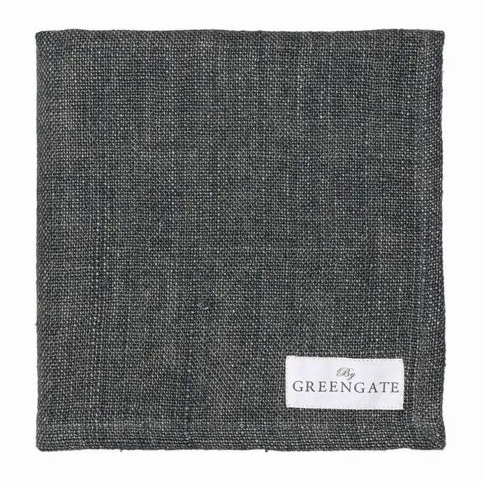 GREEN GATE / Látkový obrúsok Heavy dark grey