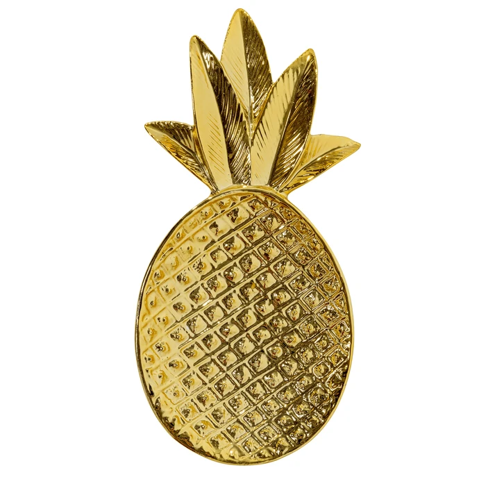 Bloomingville / Keramická tácka Pineapple Gold