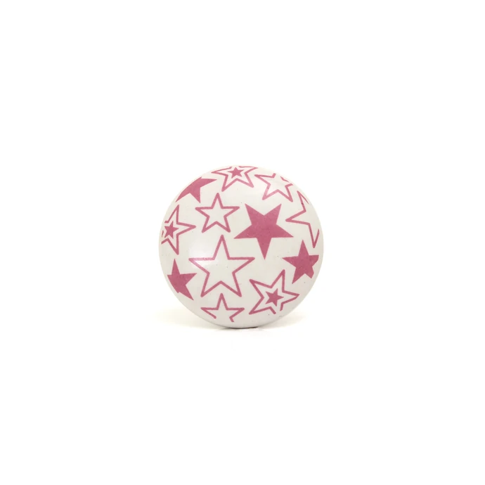 La finesse / Porcelánová úchytka Stars pink