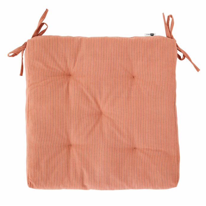 MADAM STOLTZ / Sedák na židli Rose Stripe 45×45 cm