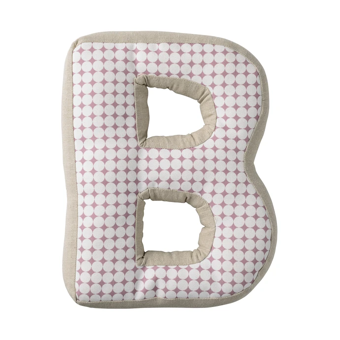 Bloomingville / Detský vankúšik Checked v tvare písmena B