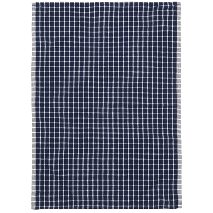 Ferm Living / Kuchynská utierka Hale Blue/Off White