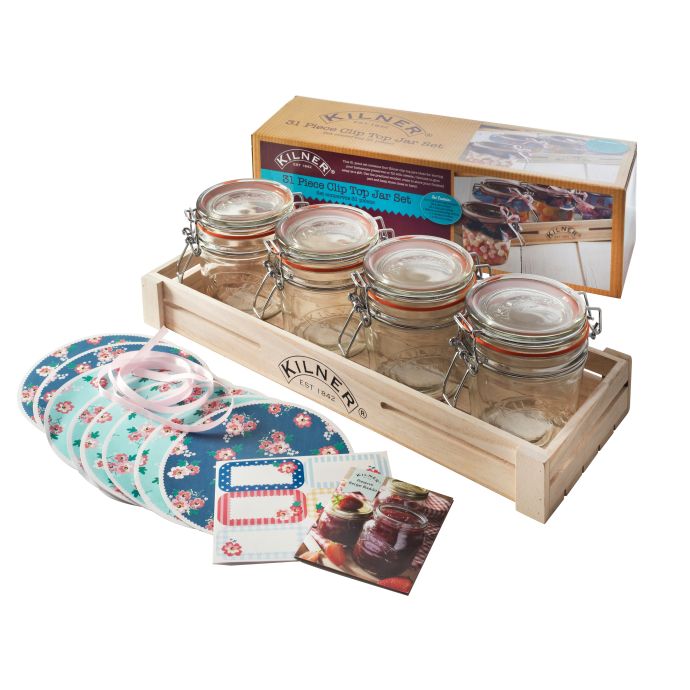 KILNER / Sada dekorací a sklenic na marmelády