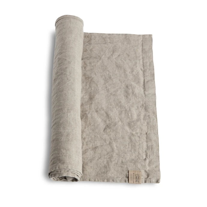 Lovely Linen / Ľanový behúň Natural Beige 47×150 cm