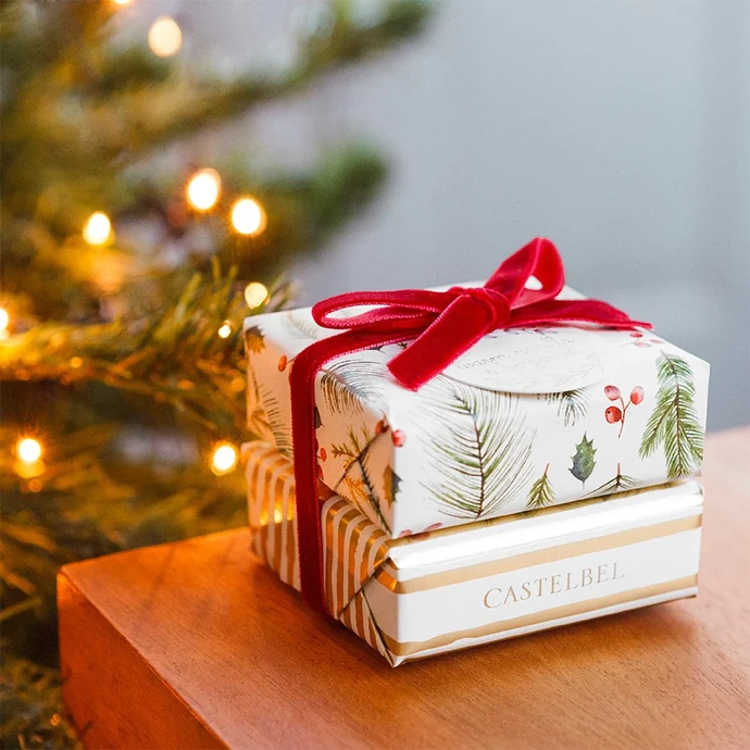 CASTELBEL / Dárková sada vánočních mýdel Vanilla & Bergamot