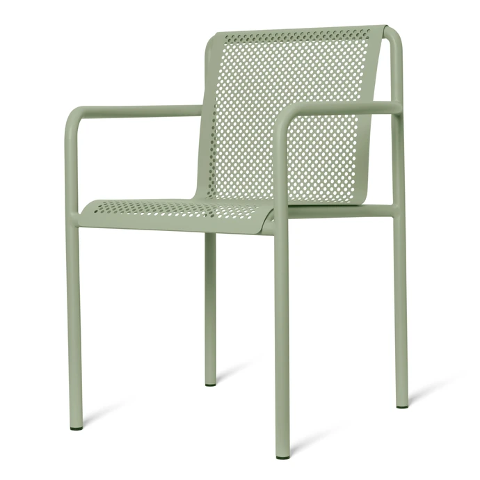 Ferm Living / Venkovní židle s područkami Dapple – Green Tea