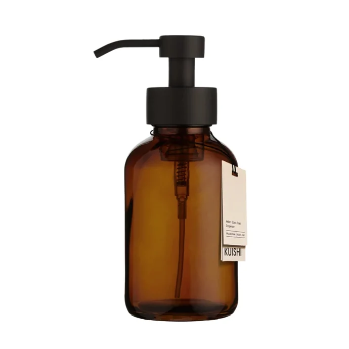 KUISHI / Pěnový dávkovač mýdla Amber Glass / Black 250 ml