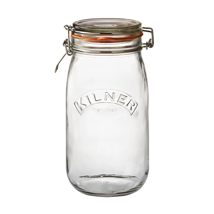 KILNER / Kulatá zavařovací sklenice s klipem 1,5 l