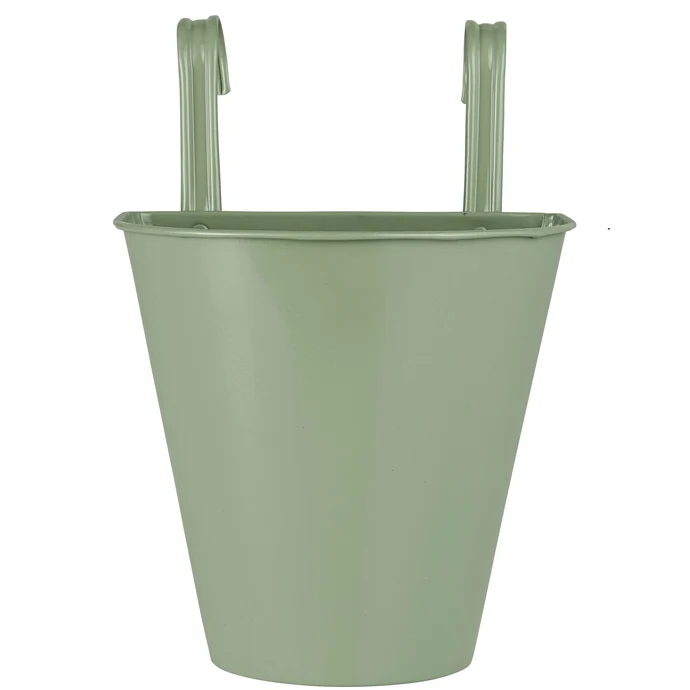 Ib Laursen / Závěsný zinkový obal na květináč Light Green