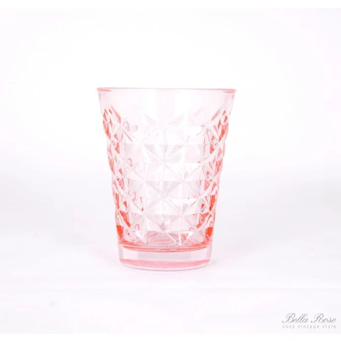 Tine K Home / Svícen Facet glass Rose 10 cm
