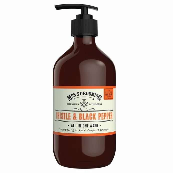 SCOTTISH FINE SOAPS / Pánský mycí gel na tělo i vlasy Thistle & Black pepper 500 ml