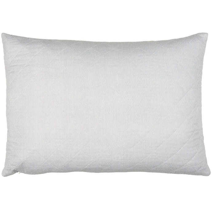 Ib Laursen / Prešívaný poťah na vankúš White/Blue Stripes 50 x 70 cm