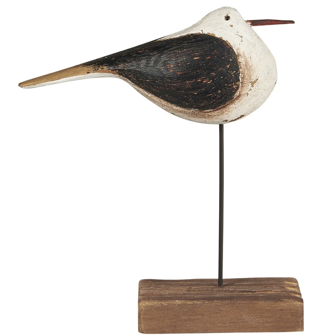 IB LAURSEN / Dřevěná dekorace Bird Nautico 13,5 cm