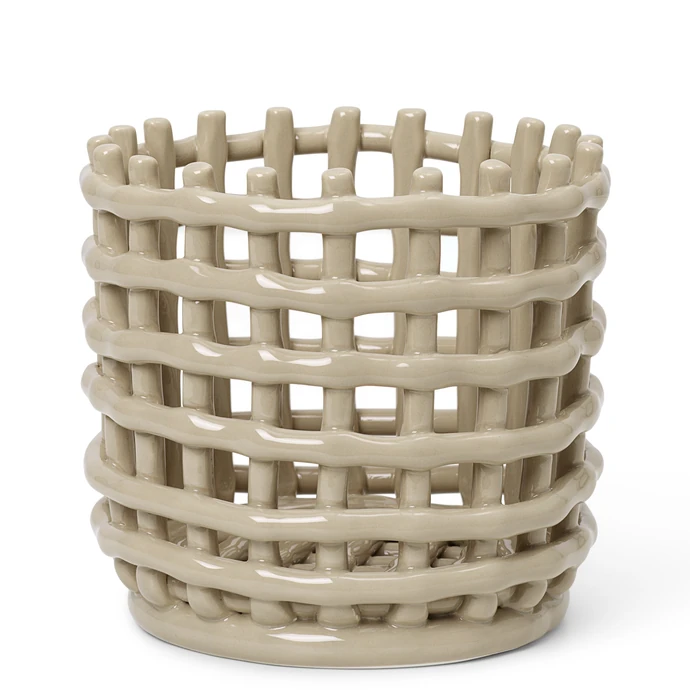 Ferm Living / Keramický koš Cashmere Small