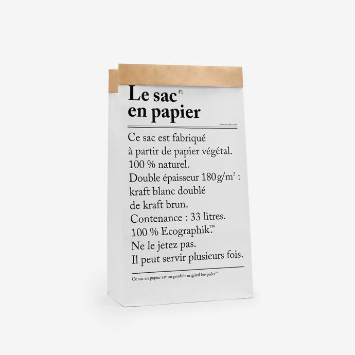 be-pôles / Papierové vrece Le Sac En Papier - 33 L
