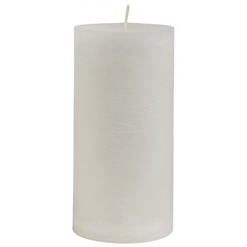 IB LAURSEN / Okrúhla sviečka Rustic White 14 cm
