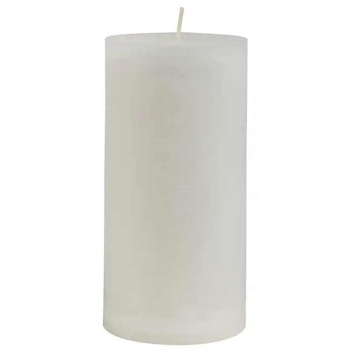 IB LAURSEN / Kulatá svíčka Rustic White 14 cm