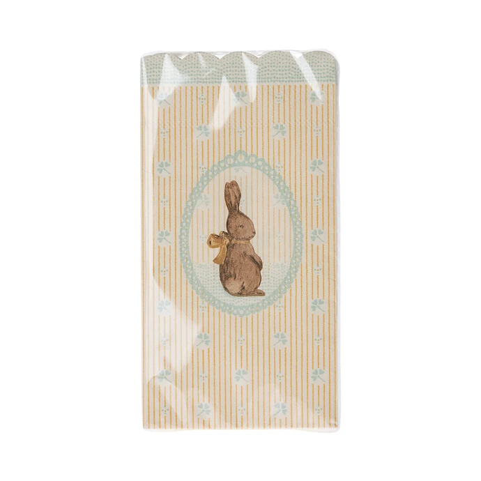 Maileg / Velikonoční papírové ubrousky Bunny - 16 ks