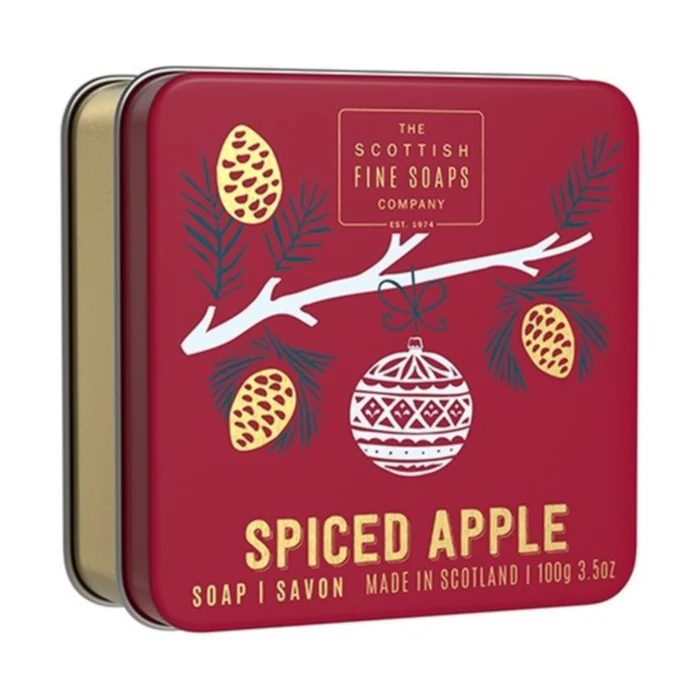 SCOTTISH FINE SOAPS / Vianočné mydlo v krabičke Spiced Apple 100g