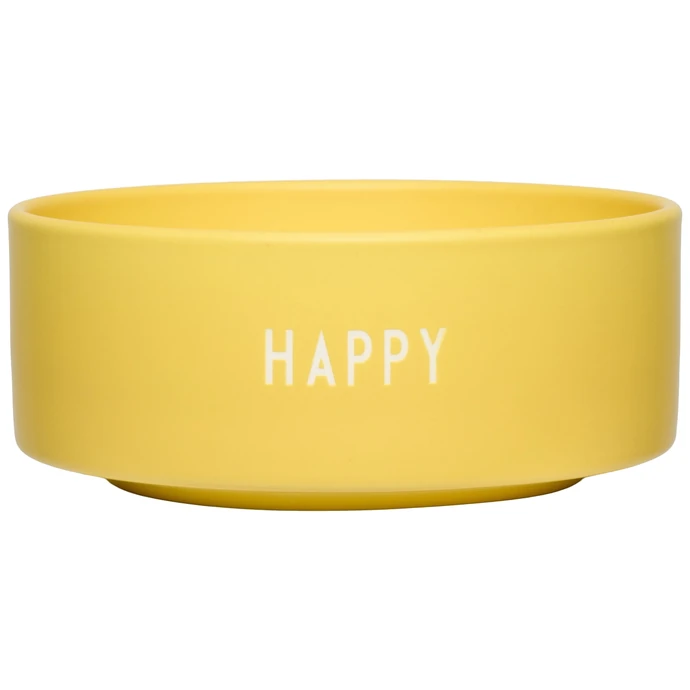 DESIGN LETTERS / Porcelánová miska Yellow Happy