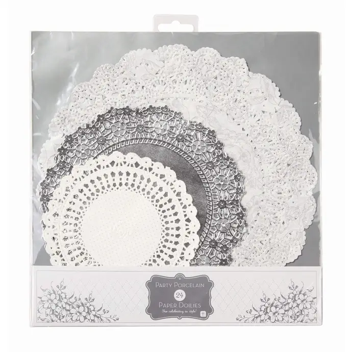 Talking Tables / Sada papírových dekorací Paper Doilies 24 ks