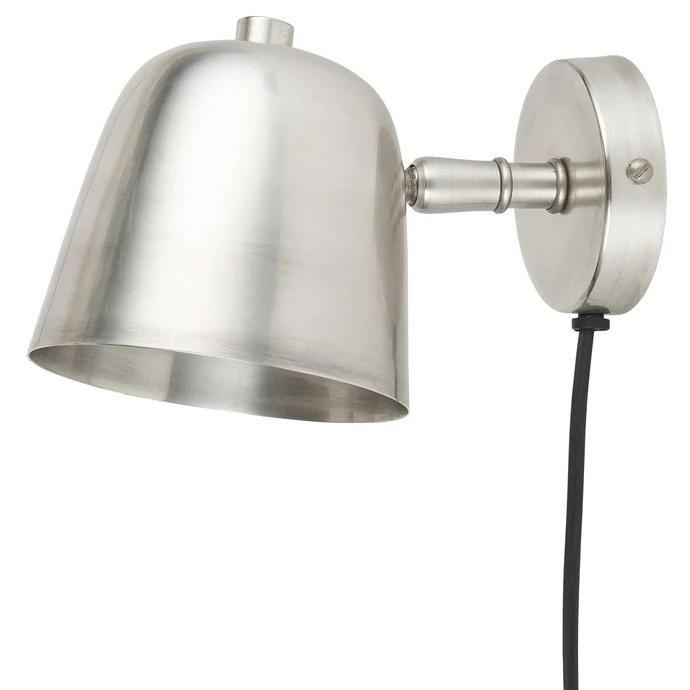 IB LAURSEN / Nástenná lampa Antique silver Round