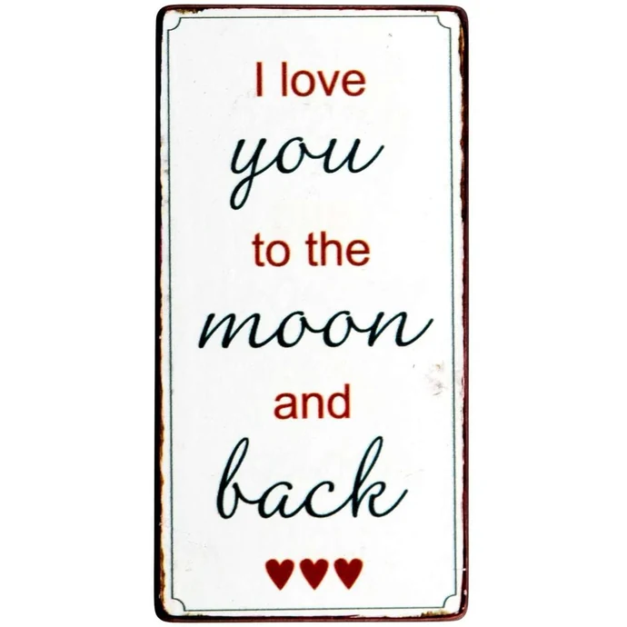 IB LAURSEN / Magnetka I Love You To The Moon 10x5cm