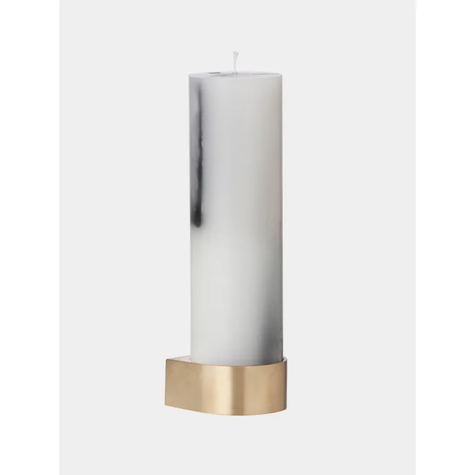 ferm LIVING / Mosadzný svietnik Block Candle Holder